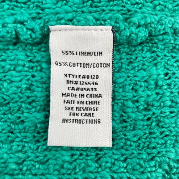 Habitat Clothes to Live In Teal Button Cardigan Sweater - Picture 8 of 9